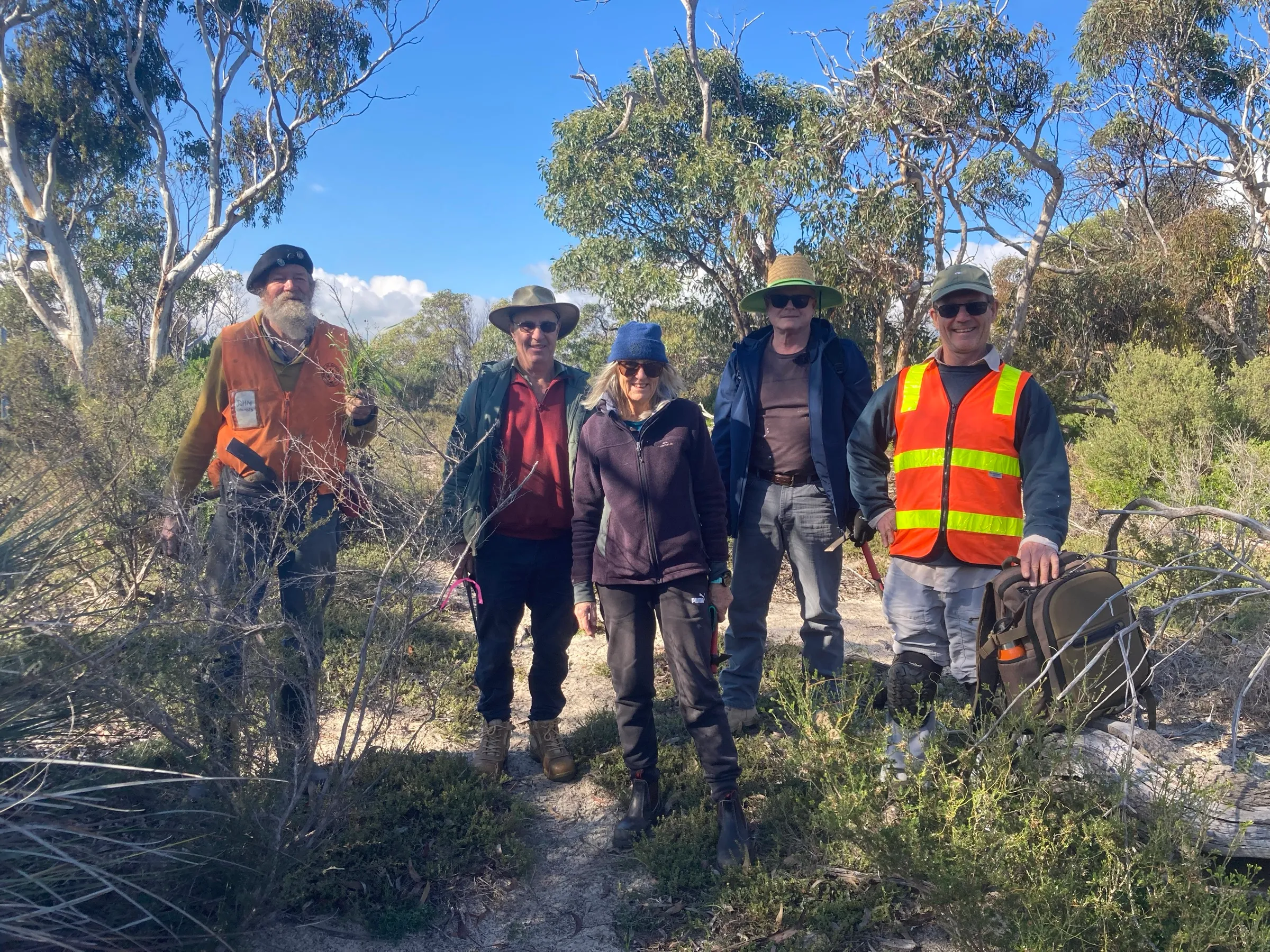 Volunteers at Aldinga Conservation Park